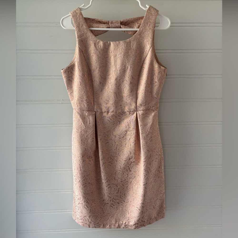 Yumi Blush Textured Mini Dress